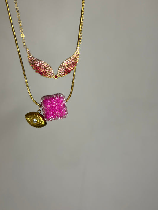 ''Rose Wing'' Necklace