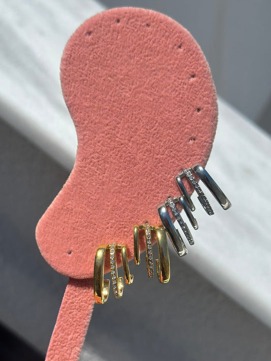 ''Triple'' Earrings
