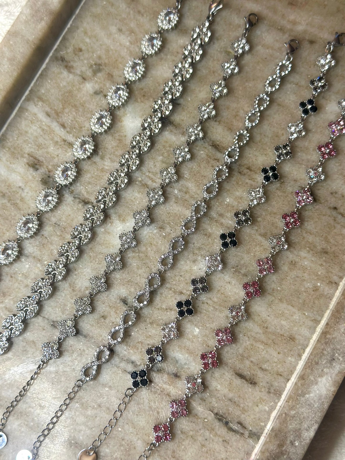 ''Rose'' Silver Bracelet