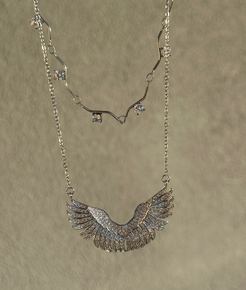#Angel Wings-Aνοξείδωτο Ατσάλι