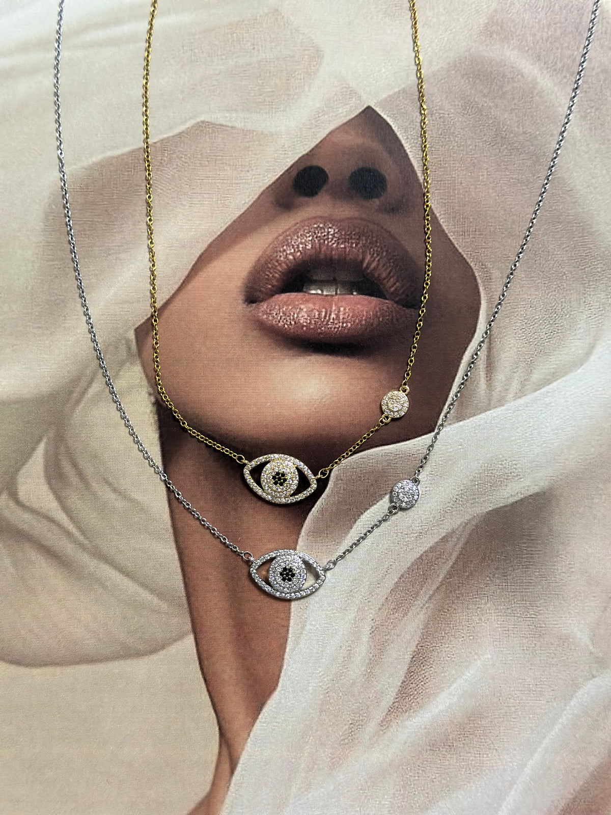 #Greek Eye Necklace