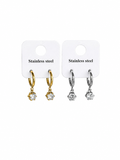 #Zircon Hoops-Aνοξείδωτο Ατσάλι