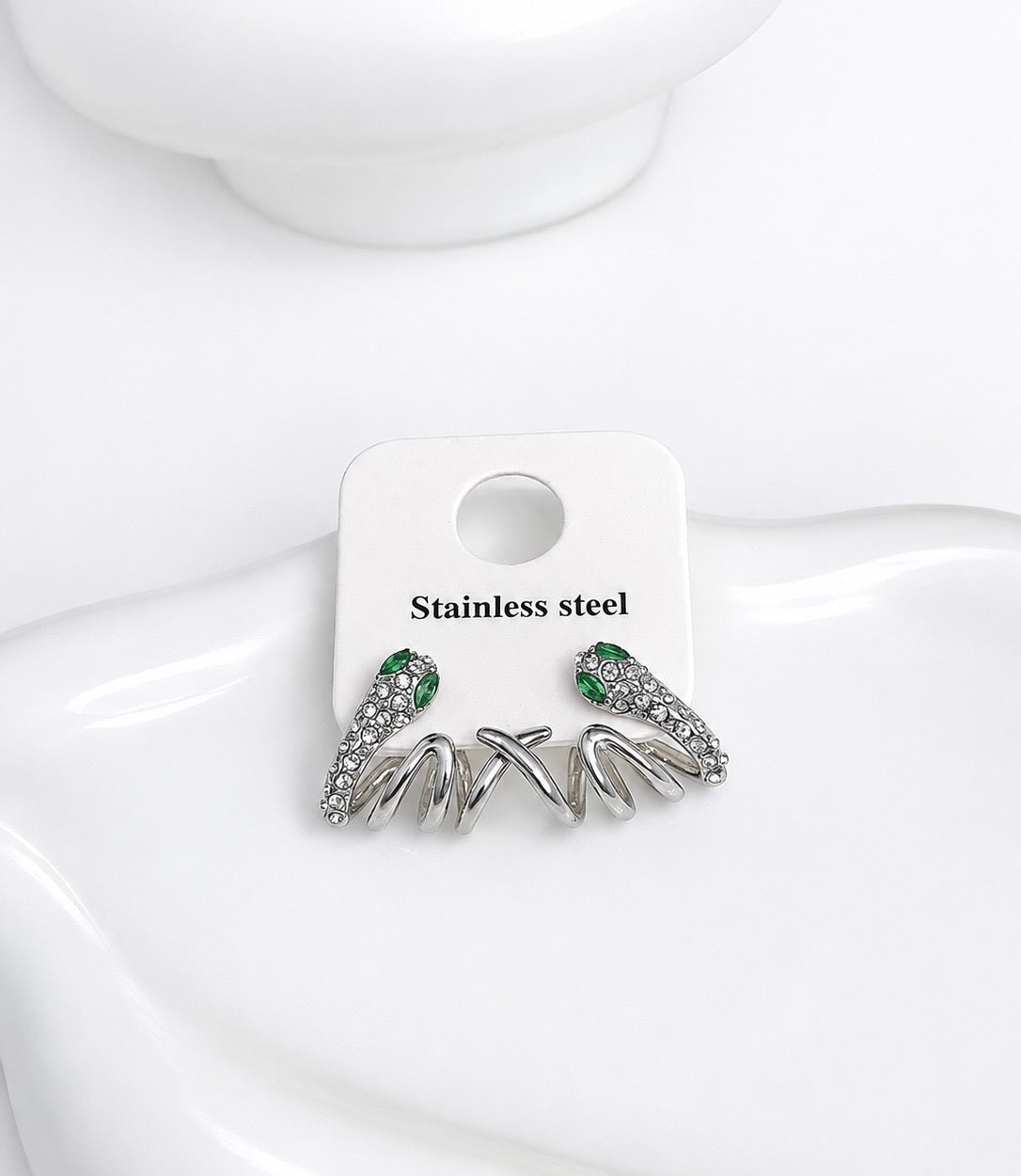 #Snake Earrings- Ανοξείδωτο Ατσάλι