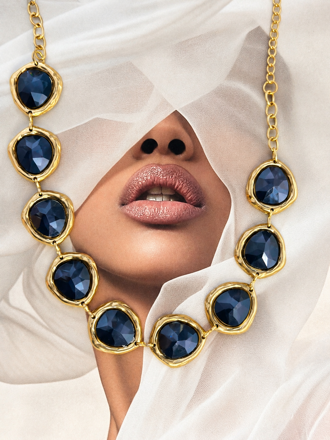 #Crystal Necklace-Ανοξείδωτο Ατσάλι