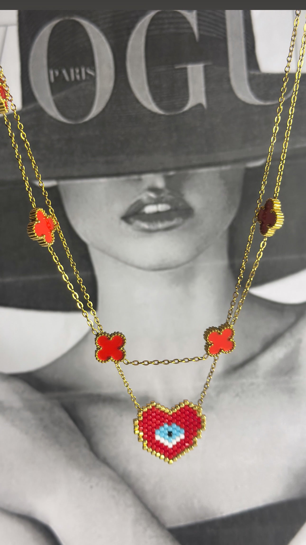 Clover Golden Necklace