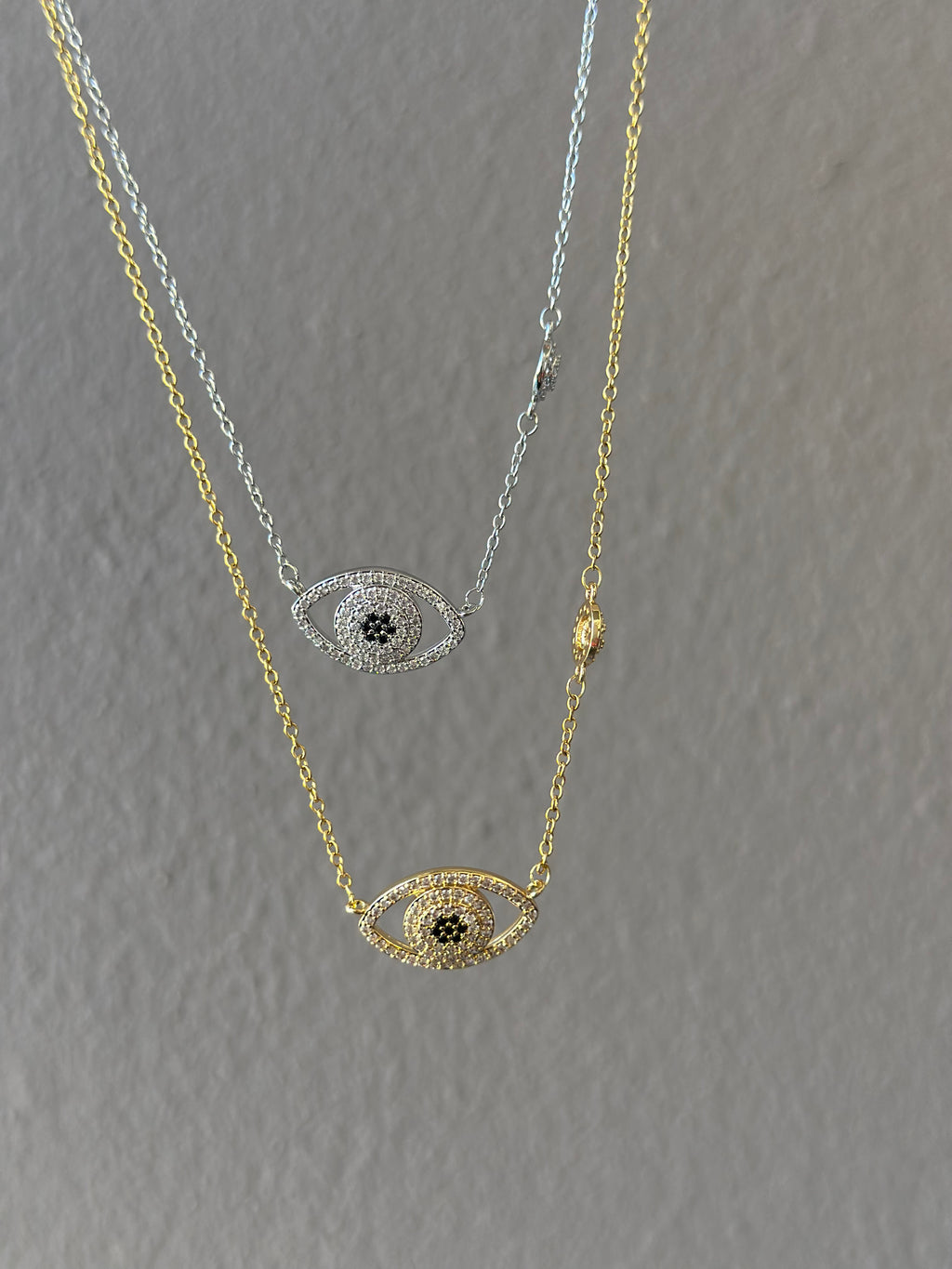 #Greek Eye Necklace-Aνοξείδωτο Ατσάλι