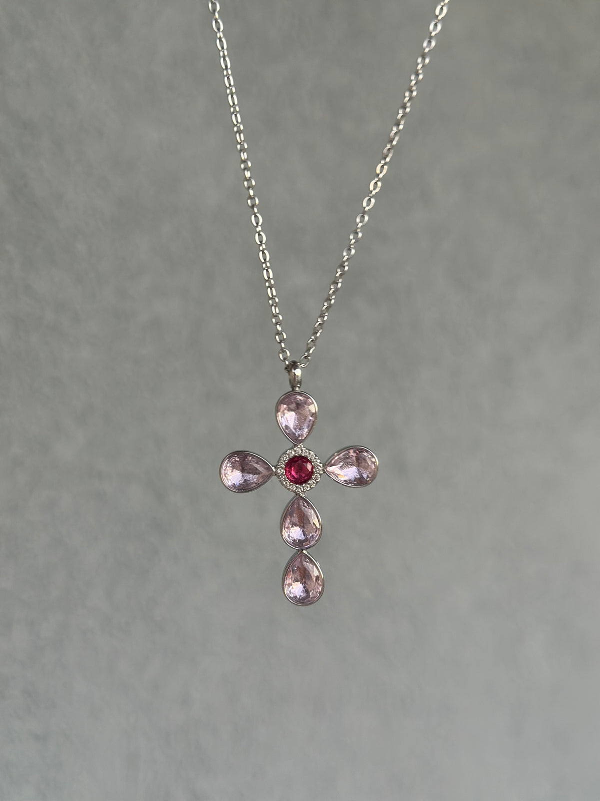 #Silver Cross Necklace