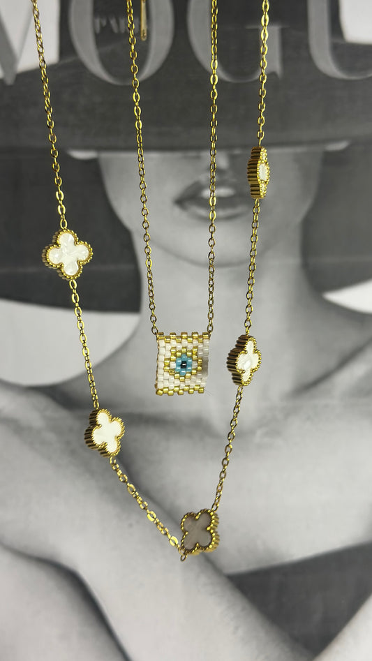 Clover Golden Necklace