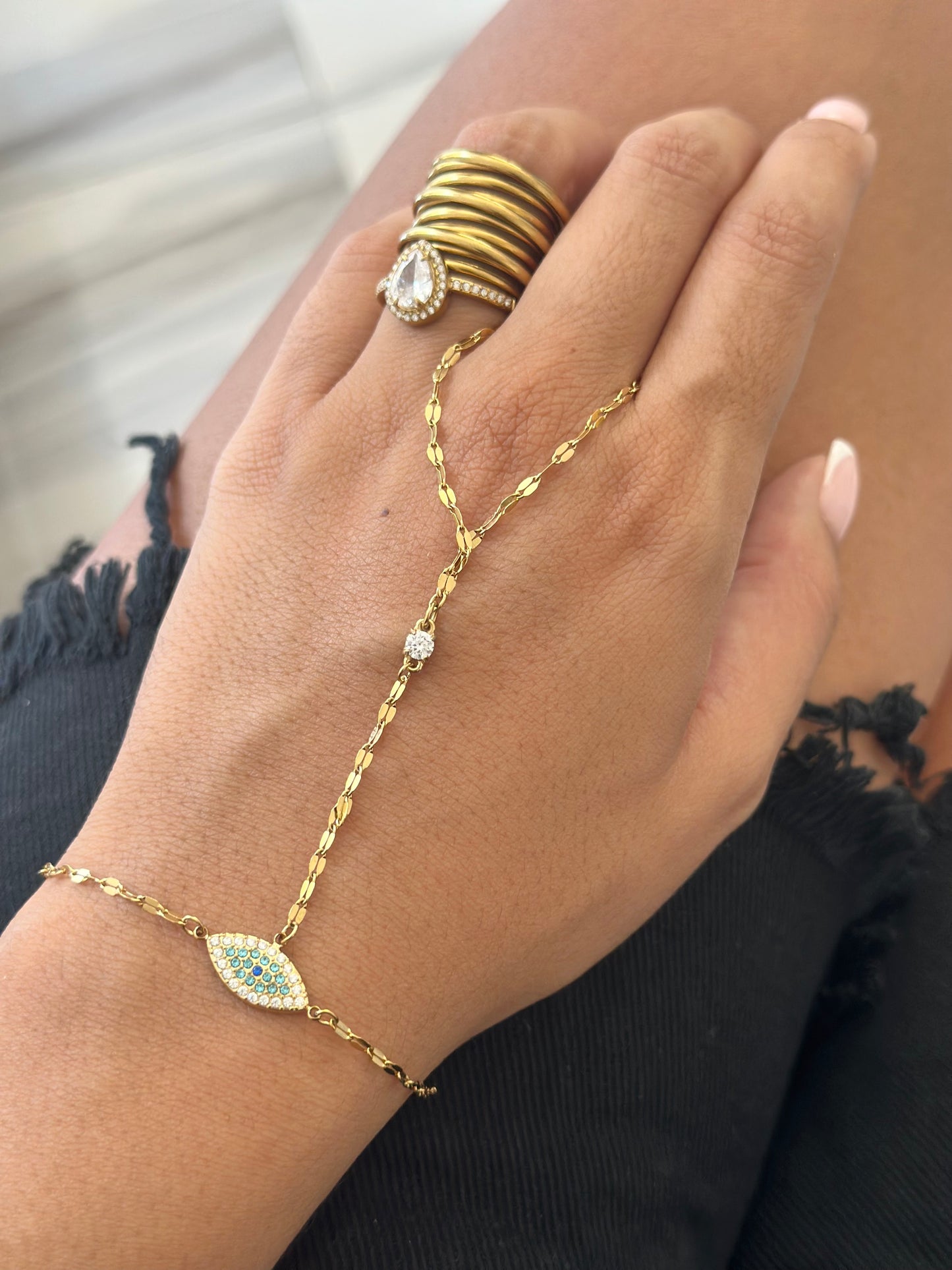“Eye” Ring Bracelet