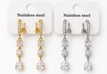 #Crystal EarringsAΑνοξείδωτο ατσάλι