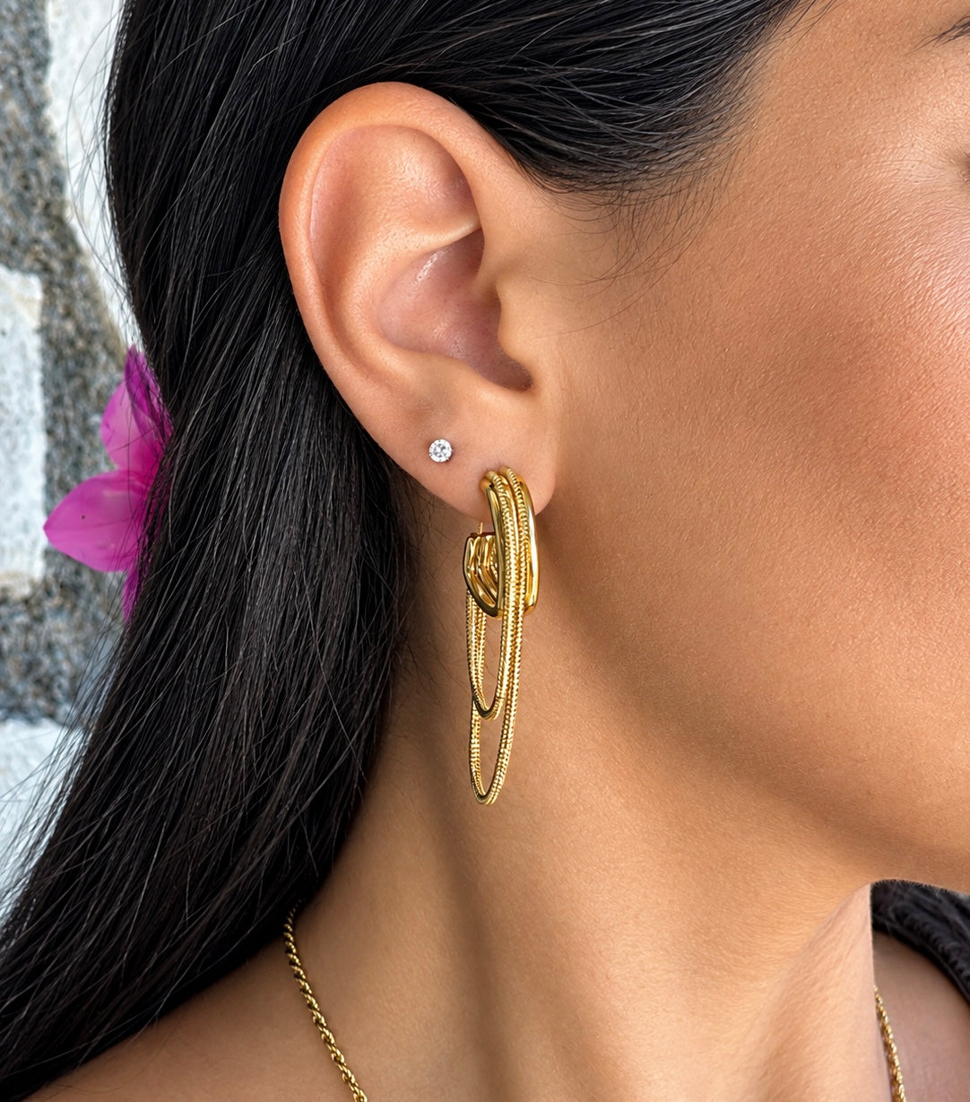 #Chain Earrings-Ανοξείδωτο Ατσάλι
