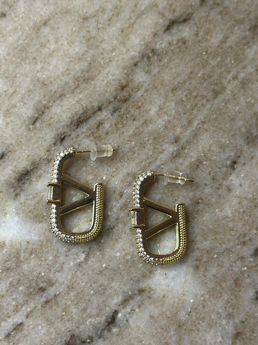 V-Style Glam Earrings