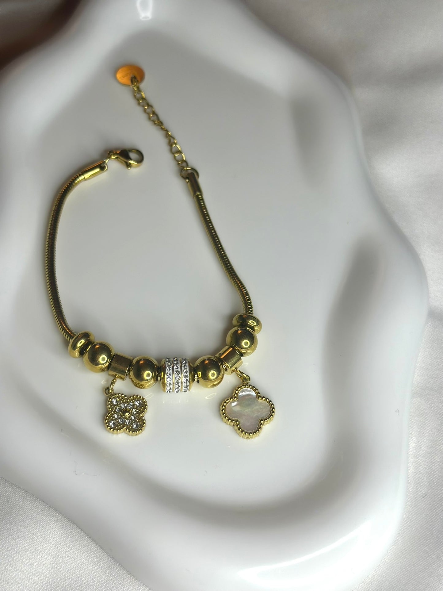 Charm Cross Bracelet