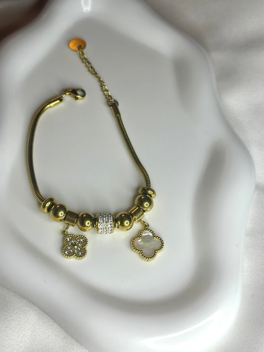 Charm Cross Bracelet