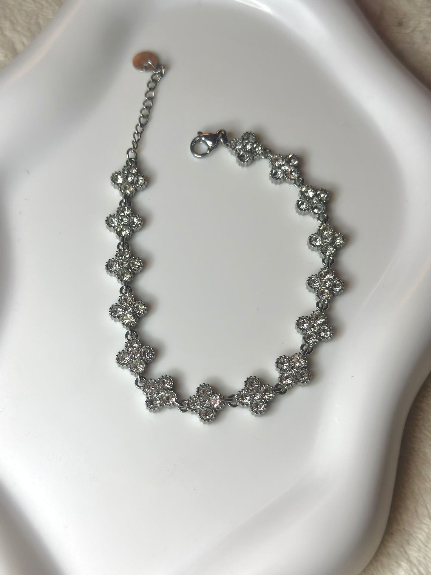 ''Rose'' Silver Bracelet
