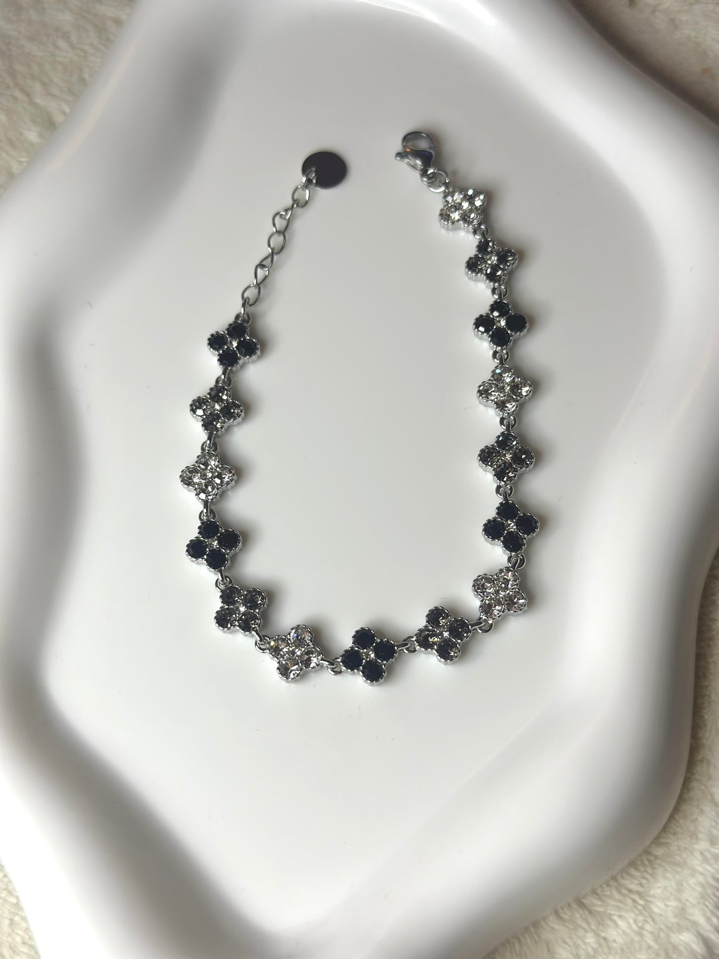 ''Rose'' Silver Bracelet