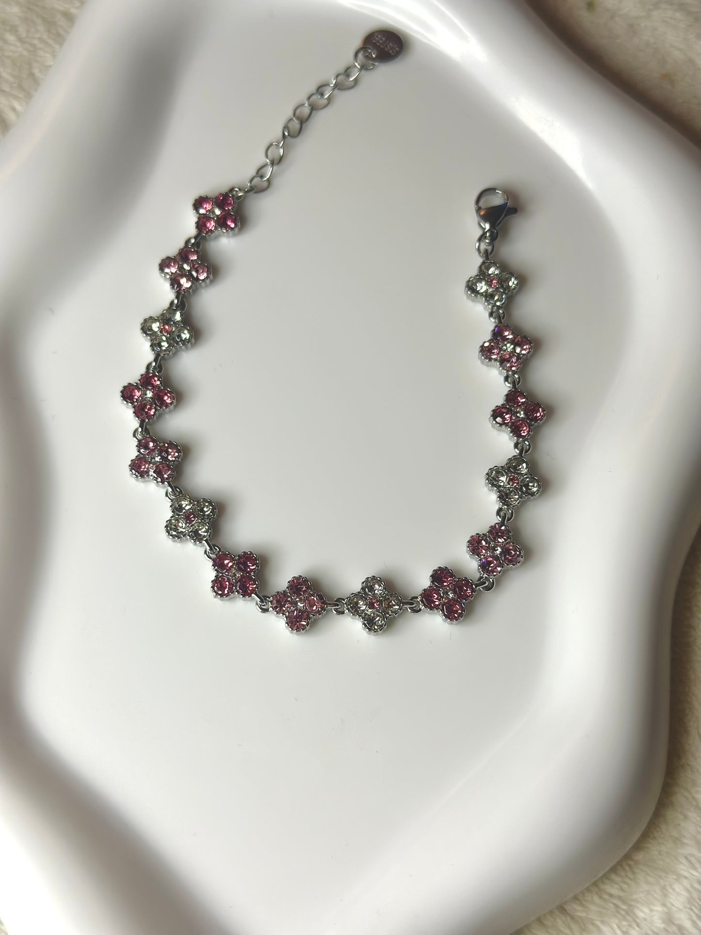 ''Rose'' Silver Bracelet