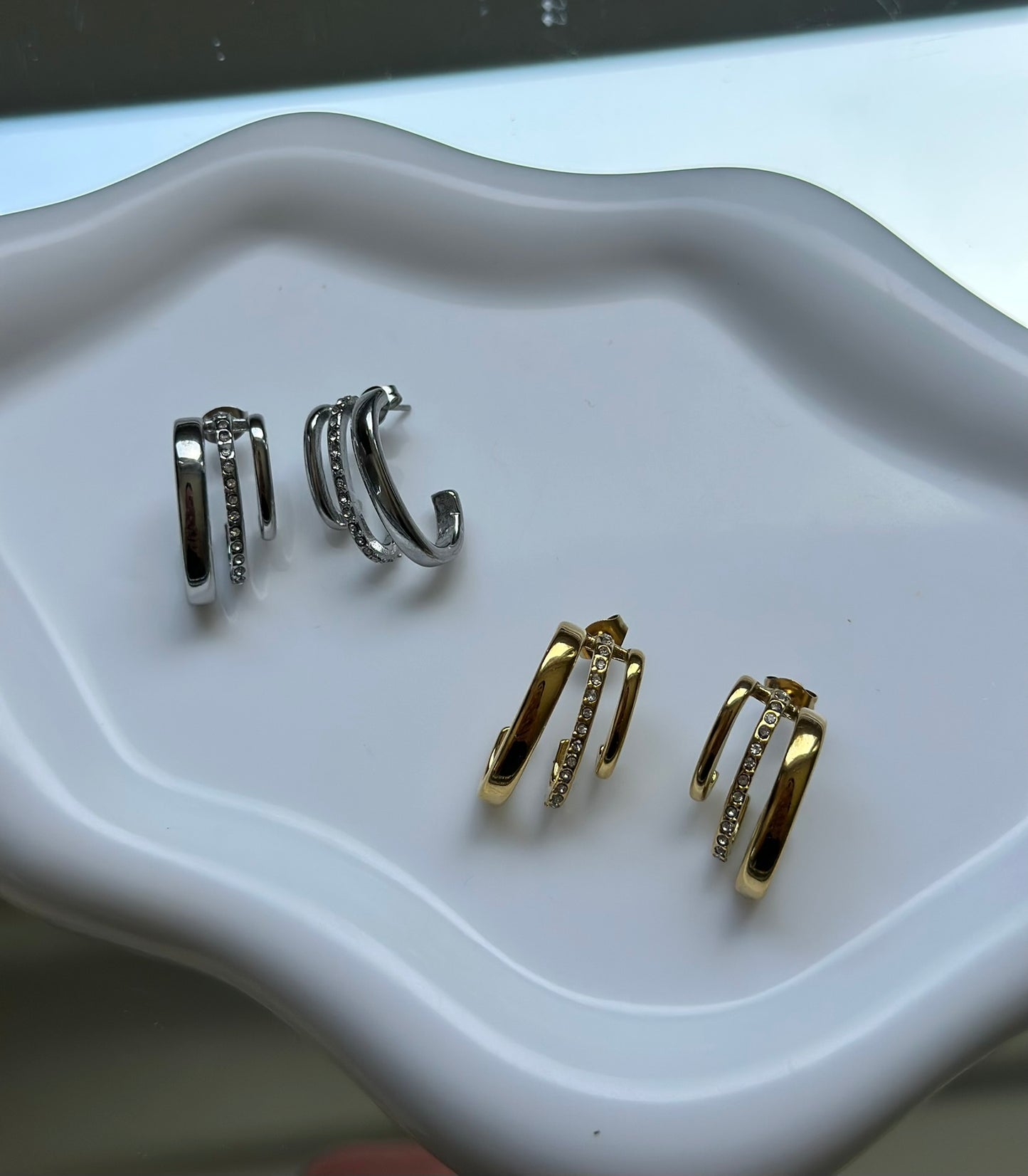 ''Triple'' Earrings
