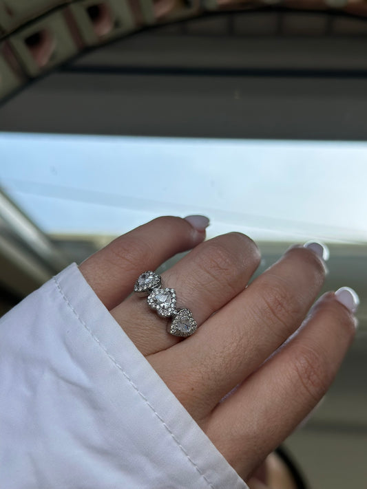 ''Heart Crystal'' Ring